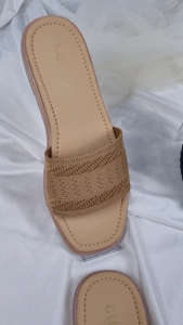 Sandal Flat Wanita Rajut Jumbo Big Size 41 42 43 44