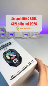 Quạt tản nhiệt điện thoại sò lạnh SL21 đóng băng full mặt sò lạnh siêu lớn 36x45mm hiển thị nhiệt độ