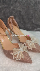 Nextfashion Sepatu hak tinggi high heels wanita elegan tipe pengikat gesper ujung runcing 8cm S-24