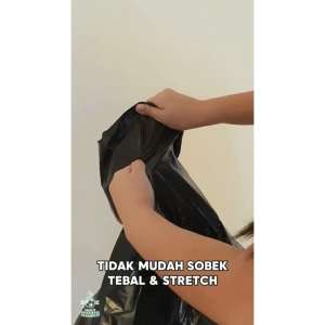 Plastik Sampah Hitam Kiloan Trash Bag Ukuran 80x100 1 kg