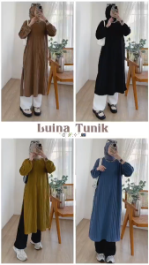 Tunik jumbo Luina/atasan wanita jumbo/Tunik jumbo/Atasan wanita kasual 2024/blouse kerja wanita