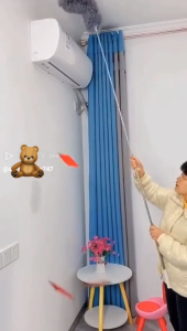 Kemoceng Bulu Mikrofiber Serbaguna 280cm - Ideal untuk Kipas Tirai & Jaring Laba-laba!