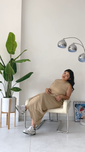 Dress Inner Dress Rib Aziza (L-XL) Dress wanita/Murah