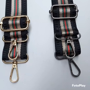 Tali Tas Poliester Garis Renda Strap Elegan Lebar 4cm 125cm Disesuaikan