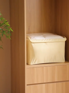 Foldable Steel Frame Clothes Storage Box With Cover Wardrobe Closet Drawer Organizer