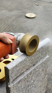 mata mesin gerinda diamond bevel stepnosing roda berlian pinggul penghalus ubin granit tepi 10mm