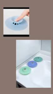 2IN1 Saringan Wastafel Bulat Penutup Lubang Saluran Air