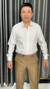 Áo sơ mi nam tay dài một túi form rộng GENALPHA vải lụa co giãn mềm mịn form rộng classic GEN066