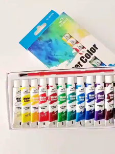 12 Colors Acrylic Painting Set Water/Oil Color Paint Pigments For Kids Drawing Art Supplies 12ml