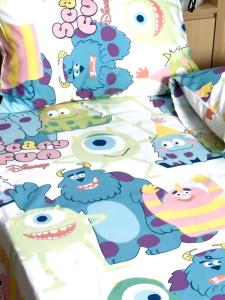 ( TẶNG KÈM 2 VỎ GỐI) Bộ Chăn Ga Gối Disney Cao Cấp Nhiều Mẫu Đa Dạng Dễ Thương Bộ Chăn Ga Mềm Mại