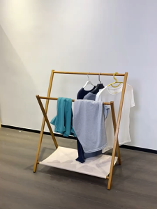 Foldable floor-standing clothes hanger for home bedroom living room balcony clothes drying rack