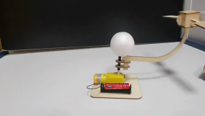 [STEM Vũ trụ] Mô hình stem Vệ Tinh Quay Quanh Trái Đất. Bộ đồ chơi lắp ráp gỗ diy khoa học kỹ thuật cho bé. stem3g