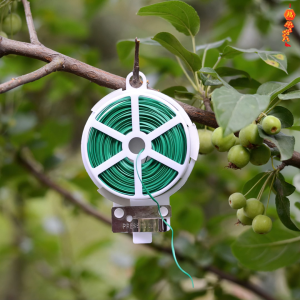 100m cuộn dây lõi thép bọc nhựa dài cố định lan cây cành có dao cắt buộc lan-NIEVE