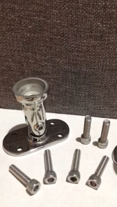 KEPALA LONCENG MIRROR SOLID PADAT MAHKOTA LEHER TIANG RAILING STAINLESS STEEL 304