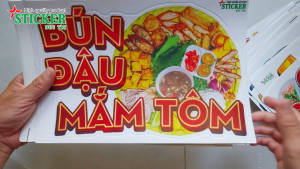 🔥 MIẾNG DÁN BÚN ĐẬU MẮM TÔM... 🔥 DÁN TƯỜNG XE CỬA KÍNH... CHO QUÁN ĂN.