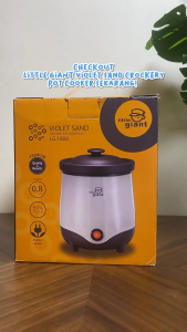 Little Giant 1808 Violet Purple Sand Crockery Pot Slow Cooker Tembikar Tanah Liat Ungu