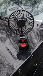 พัดลมแบตบล็อก พัดลมไร้สายขนาดเล็กกลางแจ้ง พัดลมชาร์จแบต 8นิ้ว 48Vความจุสูงแบบพกพา พัดลมแบตเตอรี่ไร้สาย