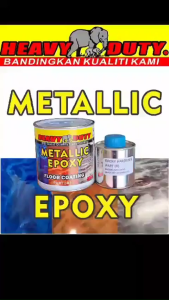 ( Metallic Epoxy Paint ) 1L METALLIC EPOXY FLOOR PAINT [ HEAVY DUTY ] PROTECTIVE & COATING Tiles & Floor Paint / WP