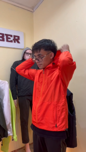 Saiber Jaket Parasut Olahraga Lipat Pria Tahan Angin Anti UV