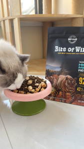 Bite of wild P42 5กก.พรีเมี่ยมโฮลิสติกฟรีธัญพืช เนื้อสัตว์ 92% โปรตีน 42% อนุภาคผสมสามชนิด (ไก่ ปลาแซลมอน ตับและหัวใจ) เหมาะสำหรับแมวทุกช่วงวัย อาหารสัตว์