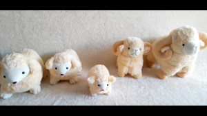 Boneka Domba Tanduk Boneka Shoun The Sheep Ukuran M
