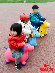 SPEEDS Jumping Animal Kuda Kudaan Karet Tebal Mainan Anak Anak Jungkat Jungkit 001-40