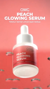 OMG Oh My Glow Peach Glowing Serum & Mugwort Extract 20ml - Serum Wajah - Skincare - Virgo Shoop