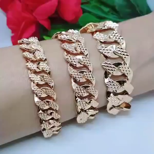 COD Bayar Di Tempat Gelang Jumbo Mewah Sisik Naga Lapis Emas 18K