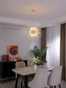 GOLDEN LED Lampu Gantung Hias Kristal Dandelion Firework 3in1 Color - NE303 56 watt Lampu Kembang Api Lampu mini bar