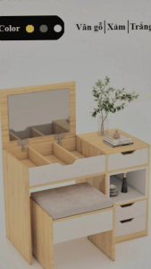 FREESHIP HCM - Bộ Bàn Trang Điểm + Gương + Ghế Ngồi Tatana BTD002 - có thiết kế theo yêu cầu