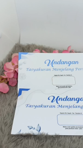 50 PCS Undangan Tasyakuran Menjelang Pernikahan