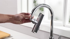 Faucet Extender Waterfall Head: 3 Modes Adjustment & Multi-functional Extension