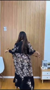 Maura Cap Malaman / Dress Motif Rayon Super Premium / Jumbo LD 120cm PB 135cm Busui