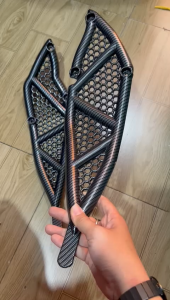 Cặp ốp hông màu cacbon xe Winner X ver2-3