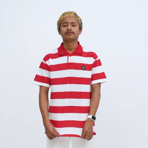 KAOS POLO GARIS GARIS FRIDAY KILLER | ELEGO RED
