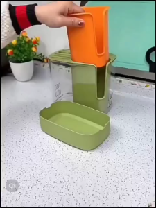 Large Capacity Knife Holder / Cutlery Storage Rack / Kitchen Utensils Storage Bucket Household