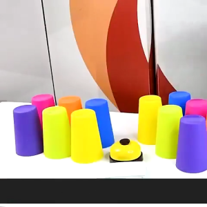 Stack Cup Game With Card Intellectual Enlightenment Color Cognition Educational Toys for Kids