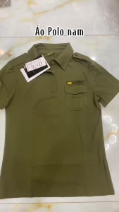 {HCM}_ Áo Thun Nam Có Cổ In Mẫu Rằn Ri Xanh Quân Đội Cotton Phong Cách Thường Ngày _THUỶ TIÊN SHOP