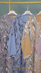 NAURA - Gamis Terbaru Bahan Premium/Gamis Mauza Mix Babydoll Armani