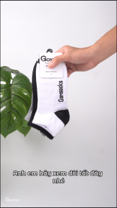 Tất nam nữ cổ ngắn trơn màu basic vớ cổ thấp chất liệu cotton dày dặn hút ẩm khử mùi êm chân- GOMSOCKS-NGAN-1DOI