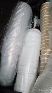 (50pcs) (8oz) Double Wall Coffee Paper Cup (Black/White/Brown Kraft)+(50pcs) (80mm) Lids (Black/White)