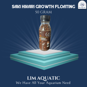 (BOTOL) SAKI HIKARI GROWTH FLOATING (M) MEDIUM 50 GRAM / MAKANAN KOI