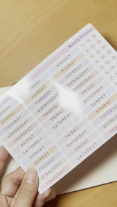 Weekly Planner Vinyl Stickers by Archiphix