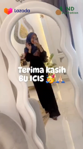 Standing Mirror Wavy Arch Aesthetic Kaca Cermin Full Body