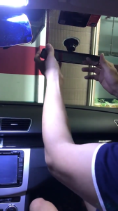 Universal Adjustable Suction Cup Interior Rear View Mirror Car Rear Mirror 360° Rotates Wide-angle