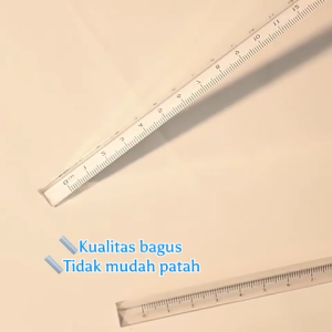 20cm Penggaris Kristal Segitiga Triangle Shape Ruler Crystal Measuring Ruler Study