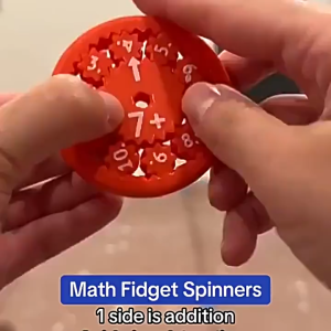 Digital Fidget Spinners ของเล่นหมุนเพื่อการเรียนรู้คณิตศาสตร์สำหรับเด็กเพื่อการเรียนรู้ของขวัญนักศึกษาเครื่องมือวัดการหมุนของปลายนิ้วคณิตศาสตร์