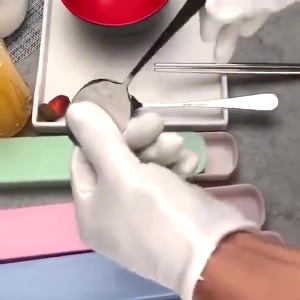 Stainless Steel Set Alat Makan Sendok Garpu Sumpit / Set Alat Makan Portable Travel H40