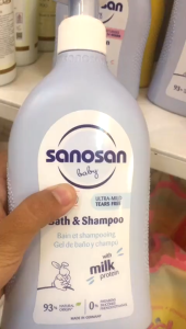 SANOSAN Baby Bath and Shampoo / Care Lotion 200ML