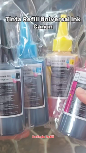 Tinta Refill Isi Ulang Printer Canon 100ml Pengganti GI 790 GI-790 GI790 Printer Canon G1000 G1010 G2000 G2010 G3000 G3010
